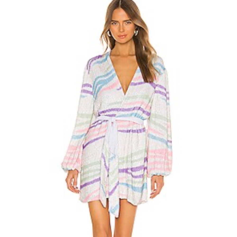 retrofete Gabrielle Dress in Rainbow Zebra